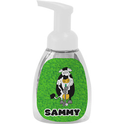 Cow Golfer Foam Soap Bottle - White (Personalized)