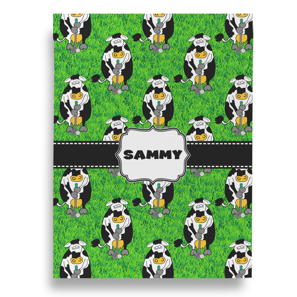 Cow Golfer Garden Flags - Large - Double Sided - BACK