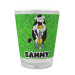 Cow Golfer Glass Shot Glass - 1.5 oz - Single (Personalized)