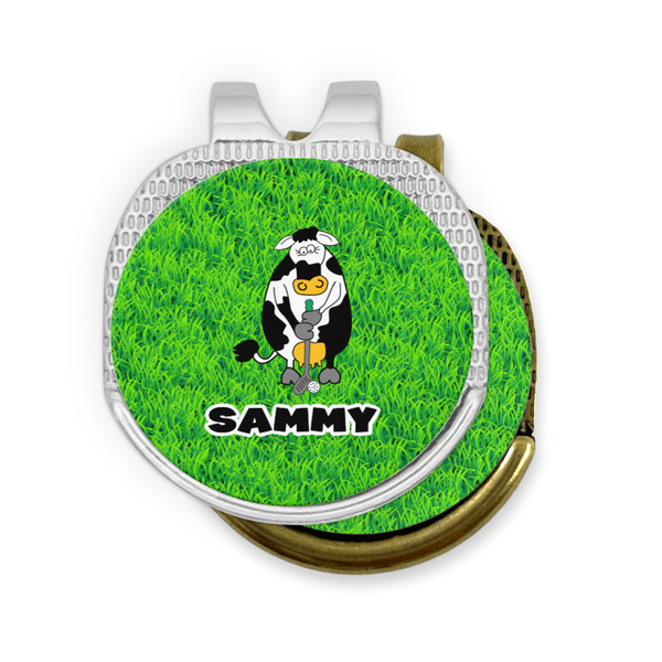 Cow Golfer Golf Ball Marker Hat Clip - PARENT/MAIN