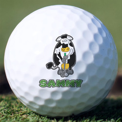 Cow Golfer Golf Balls - Non-Branded - Set of 12 (Personalized)