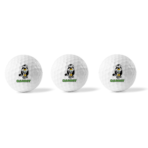 Cow Golfer Golf Balls - Generic - Set of 3 - APPROVAL
