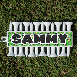 Cow Golfer Golf Tees & Ball Markers Set (Personalized)