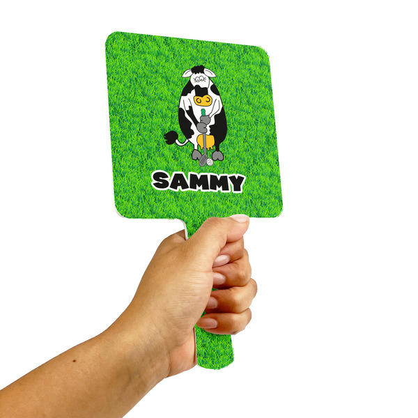 Cow Golfer Hand Mirrors - Alt View