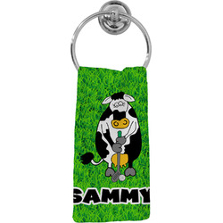 Cow Golfer Hand Towel - Full Print (Personalized)