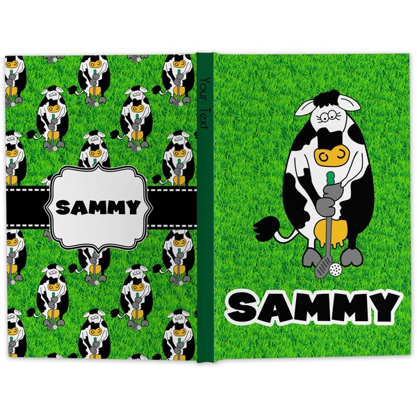 Cow Golfer Hard Cover Journal - Apvl