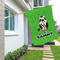 Cow Golfer House Flags - Double Sided - LIFESTYLE