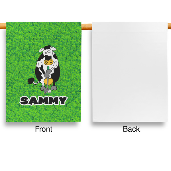 Cow Golfer House Flags - Single Sided - APPROVAL