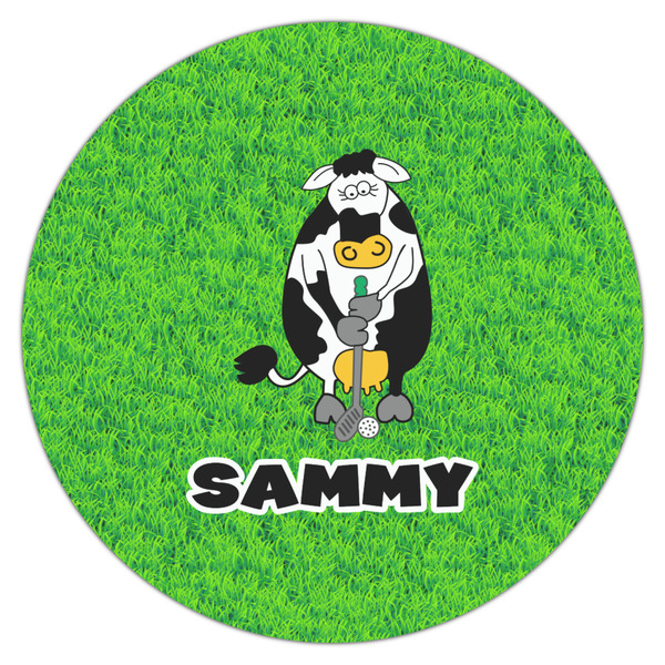 Cow Golfer Icing Circle - Large - Single
