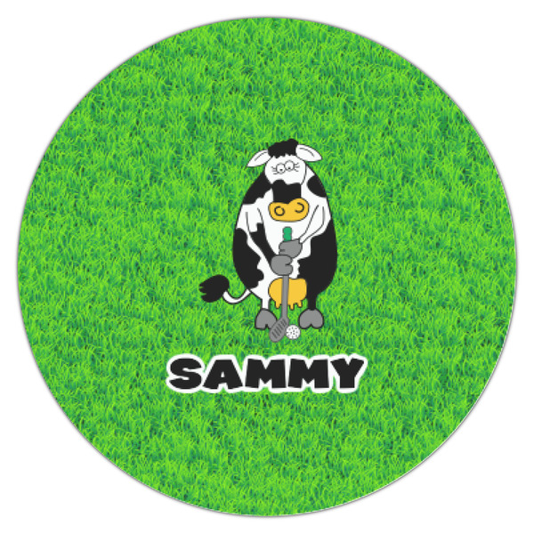 Cow Golfer Icing Circle - XSmall - Single