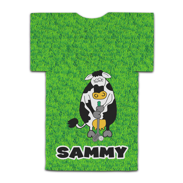 Cow Golfer Jersey Bottle Cooler - BACK (flat)
