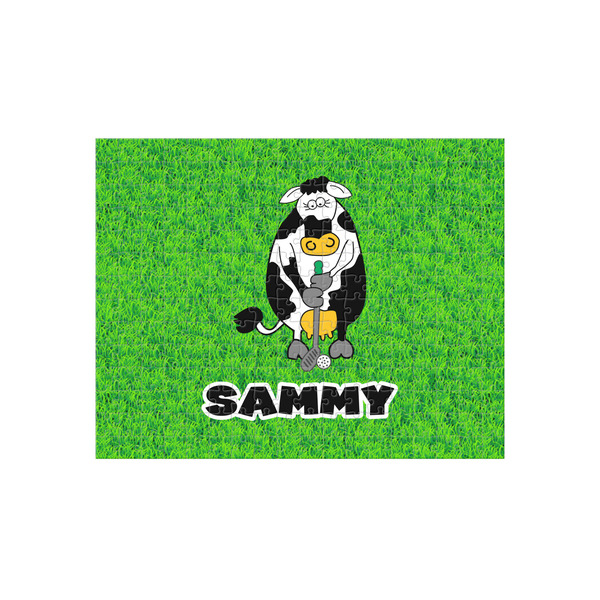 Custom Cow Golfer 252 pc Jigsaw Puzzle (Personalized)