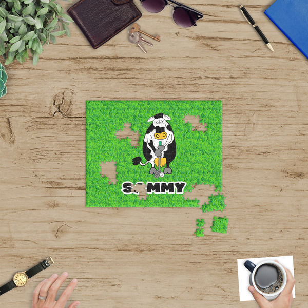 Cow Golfer Jigsaw Puzzle 252 Piece - In Context