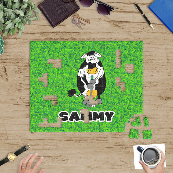 Cow Golfer Jigsaw Puzzle 500 Piece - In Context