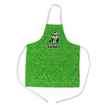 Cow Golfer Kid's Apron - Medium (Personalized)