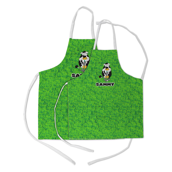 Cow Golfer Kid's Aprons - Parent - Main