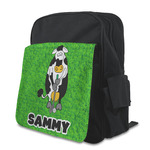 Cow Golfer Preschool Backpack (Personalized)