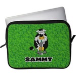 Cow Golfer Laptop Sleeve / Case - 13" (Personalized)
