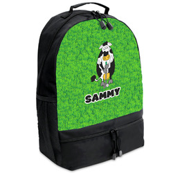 Cow Golfer Backpacks - Black (Personalized)