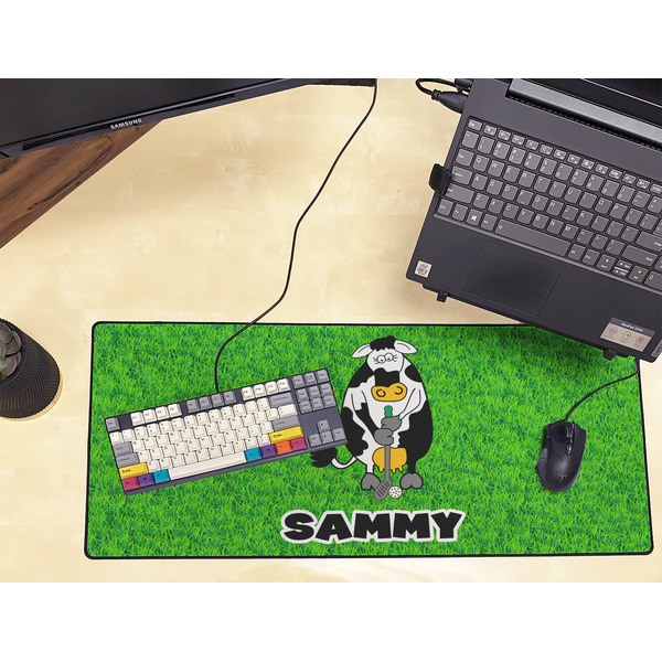 Cow Golfer Large Gaming Mats - LIFESTYLE