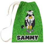 Cow Golfer Laundry Bag - Large (Personalized)