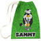 Cow Golfer Large Laundry Bag - Front View