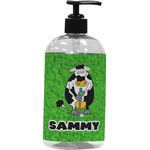 Cow Golfer Plastic Soap / Lotion Dispenser (16 oz - Large - Black) (Personalized)