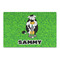 Cow Golfer Large Rectangle Car Magnets- Front/Main/Approval