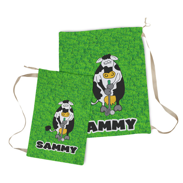 Cow Golfer Laundry Bag - Both Bags