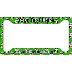 Cow Golfer License Plate Frame - Style A (Personalized)