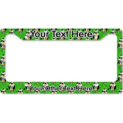 Cow Golfer License Plate Frame - Style B (Personalized)