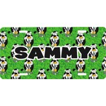 Cow Golfer Front License Plate (Personalized)