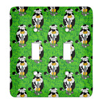 Cow Golfer Light Switch Cover (2 Toggle Plate)