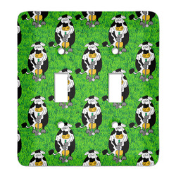 Cow Golfer Light Switch Cover (2 Toggle Plate)