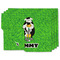 Cow Golfer Linen Placemat w/ Name or Text