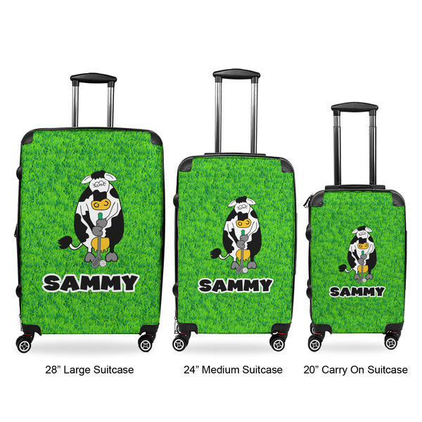 Cow Golfer Luggage Bags all sizes - With Handle
