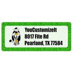 Cow Golfer Return Address Labels (Personalized)