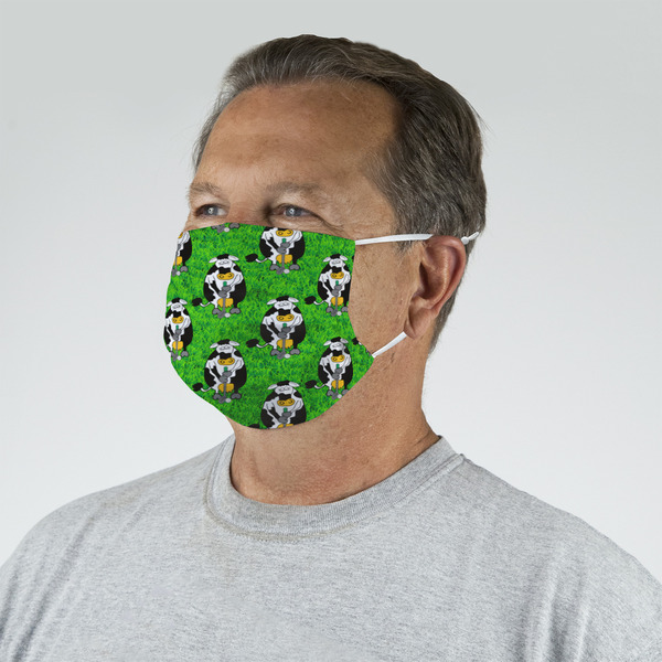 Cow Golfer Mask - Quarter View on Guy