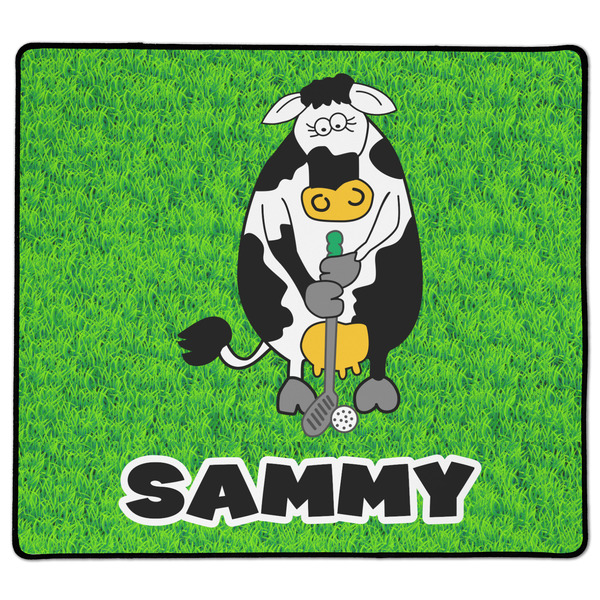 Custom Cow Golfer XL Gaming Mouse Pad - 18" x 16" (Personalized)