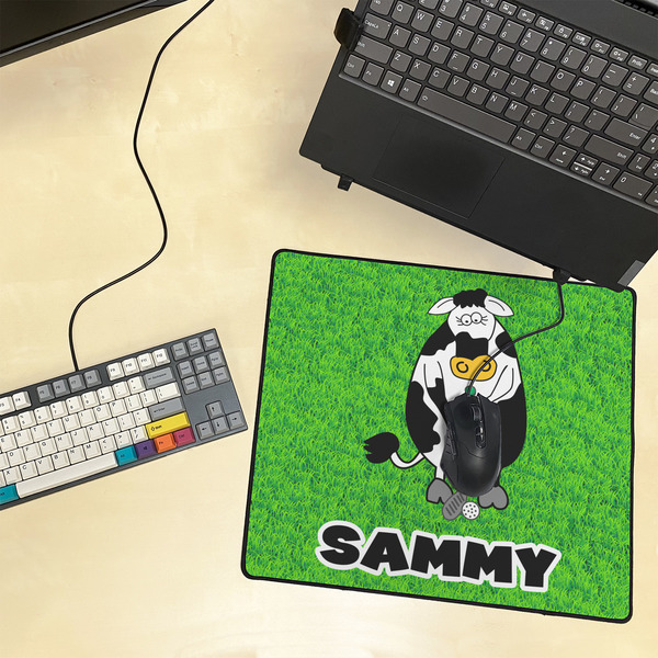 Cow Golfer Medium Gaming Mats - LIFESTYLE