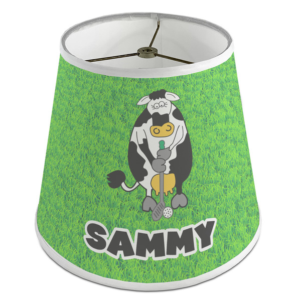 Custom Cow Golfer Empire Lamp Shade (Personalized)