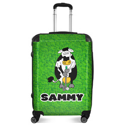 Cow Golfer Suitcase - 24" Medium - Checked (Personalized)