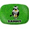 Cow Golfer Melamine Platter (Personalized)