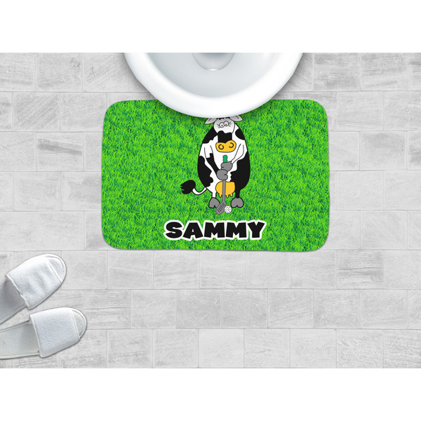 Cow Golfer Memory Foam Bath Mat - LIFESTYLE
