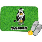 Cow Golfer Memory Foam Bath Mat (Personalized)