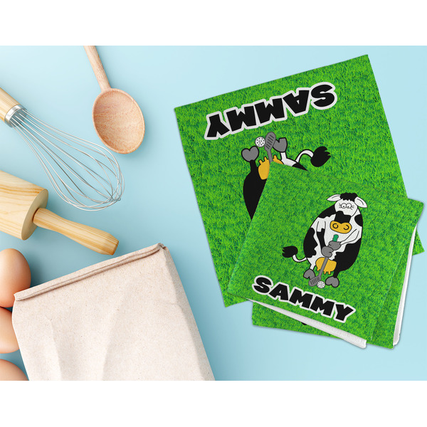 Cow Golfer Microfiber Dish Rag - LIFESTYLE