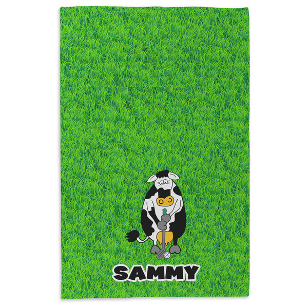 Cow Golfer Microfiber Dish Towel - APPROVAL