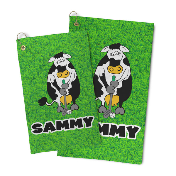 Cow Golfer Microfiber Golf Towel - PARENT/MAIN