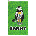 Cow Golfer Microfiber Golf Towel (Personalized)