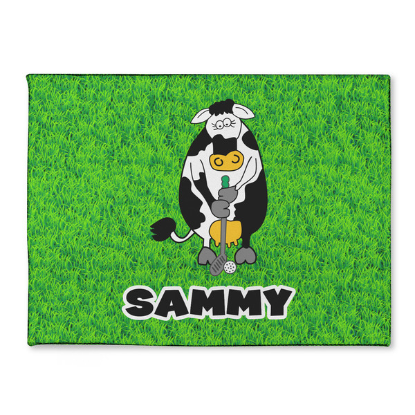 Custom Cow Golfer Microfiber Screen Cleaner (Personalized)